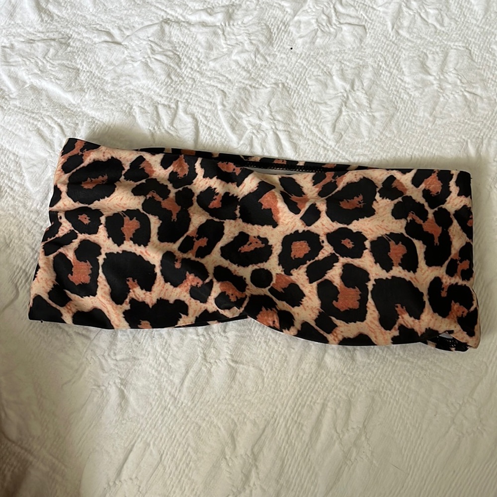 Leopard Swim Tube Top